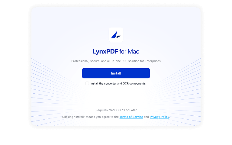 Install LynxPDF