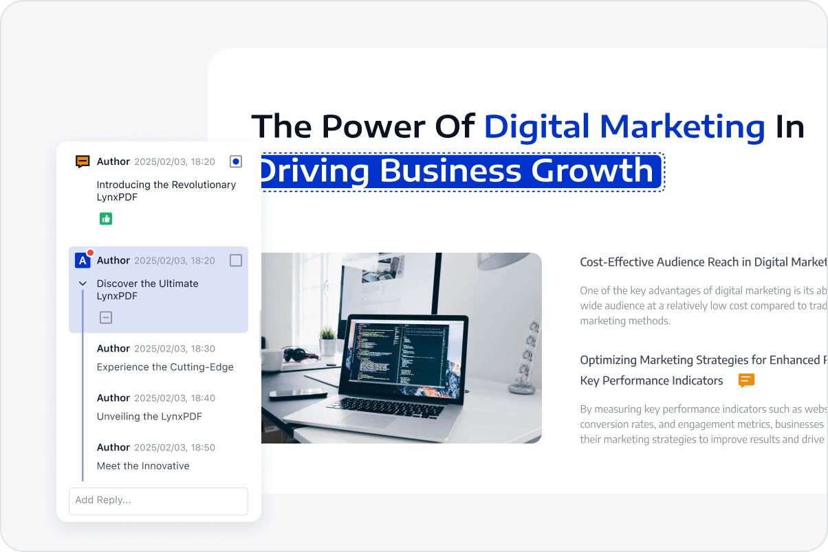Annotation Reply Boost Team Cooperation