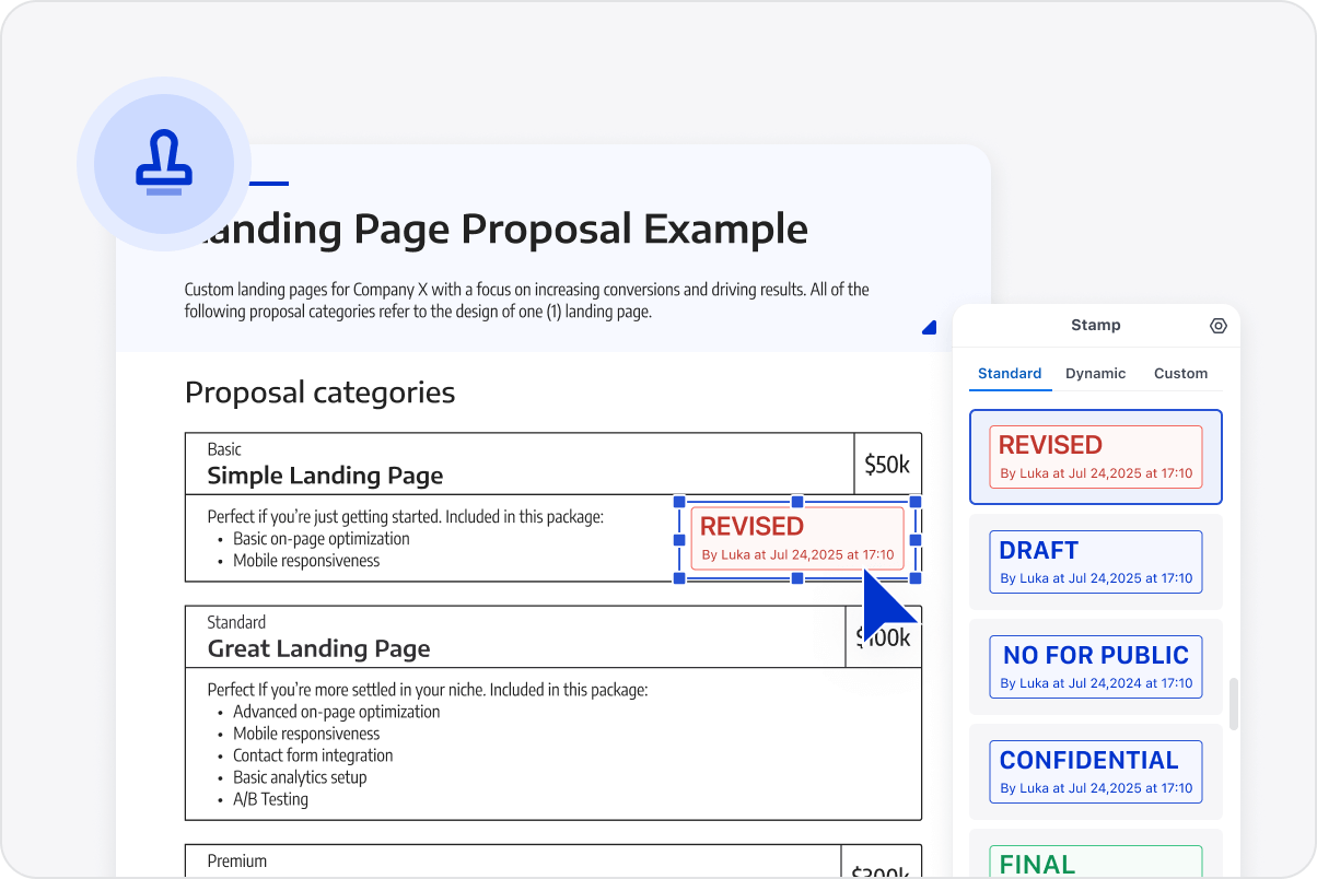 Review PDFs with Stamp