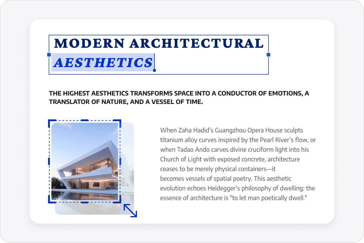 Edit Text and Image Like Word