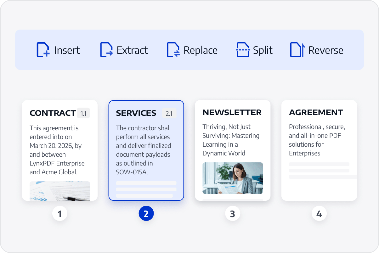 Organize Page Order
