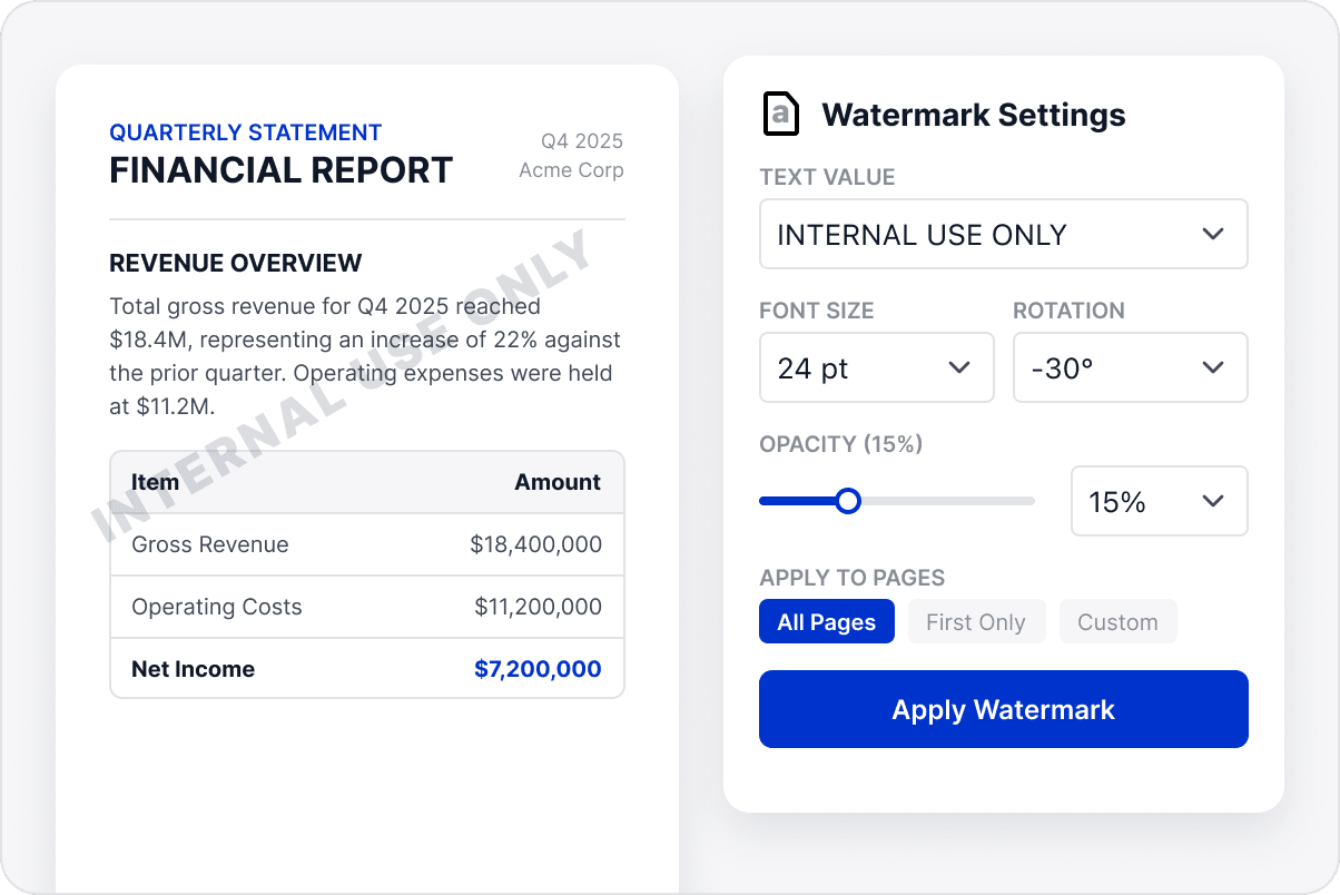 Adjust Watermark Placement and Style