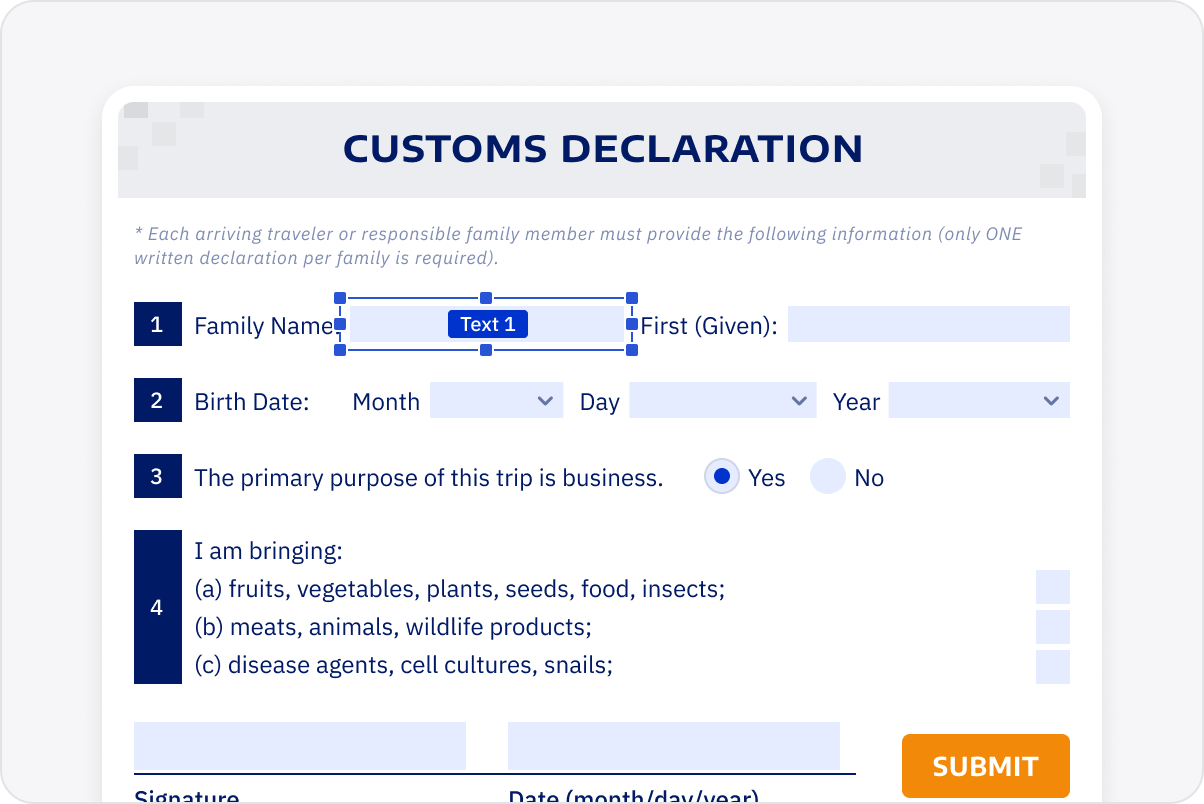 สร้างฟอร์มที่กรอกได้