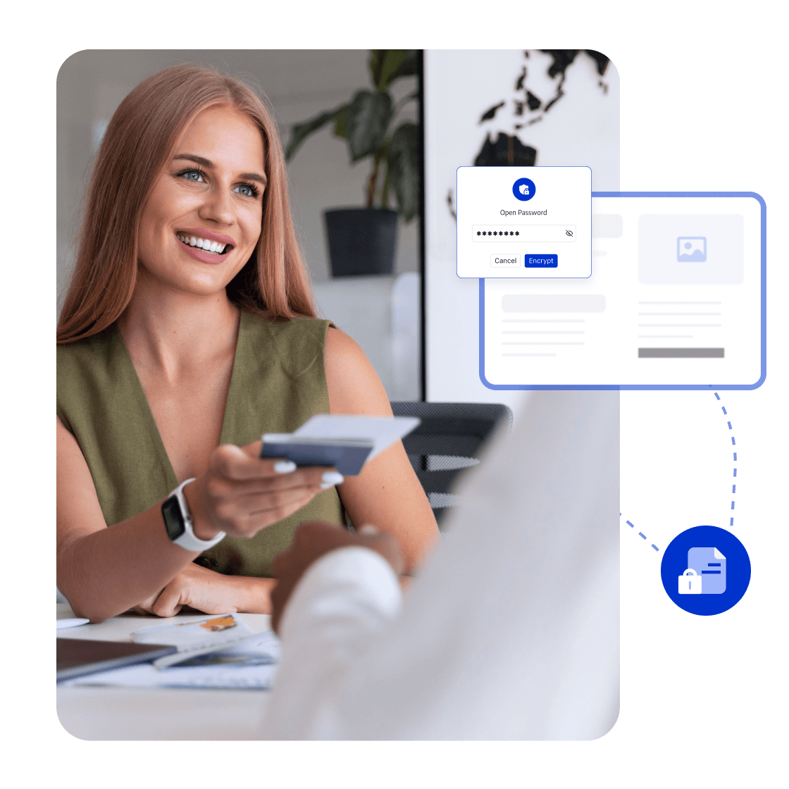 <span>銀行レベルのデータセキュリティ</span>とコンプライアンス