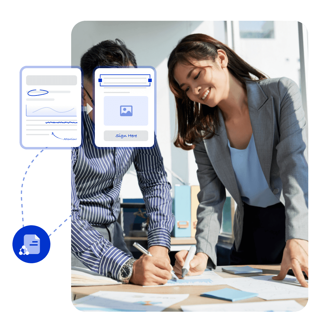 文書プロセス全体の集中管理と<span>効率的</span>なコラボレーション