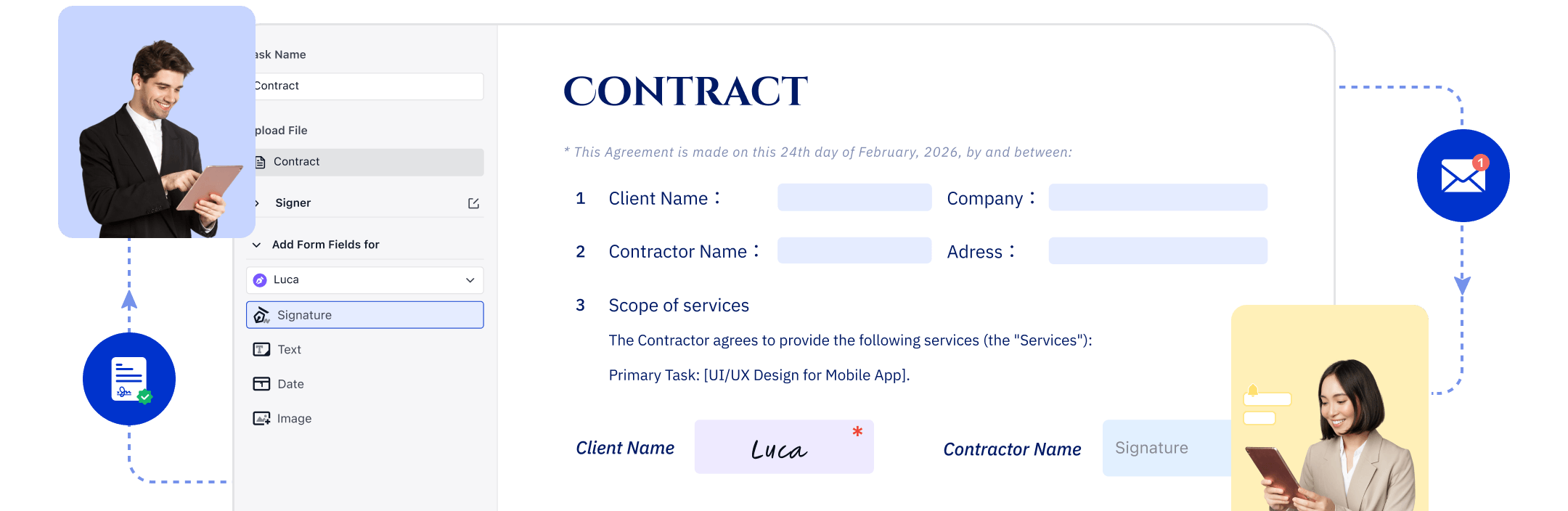 LynxPDF V1.7.0 eSign-funktionsoverblik