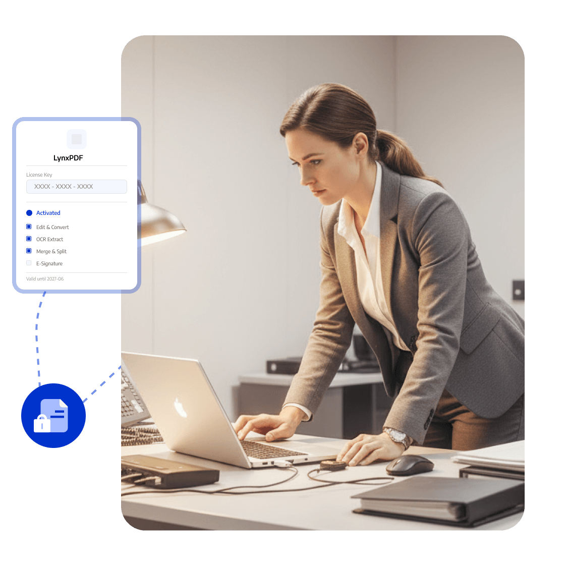 <span style="color:#0033CC">التفعيل دون اتصال بالإنترنت</span>: معالجة ملفات PDF الخاصة بالشبكة الداخلية