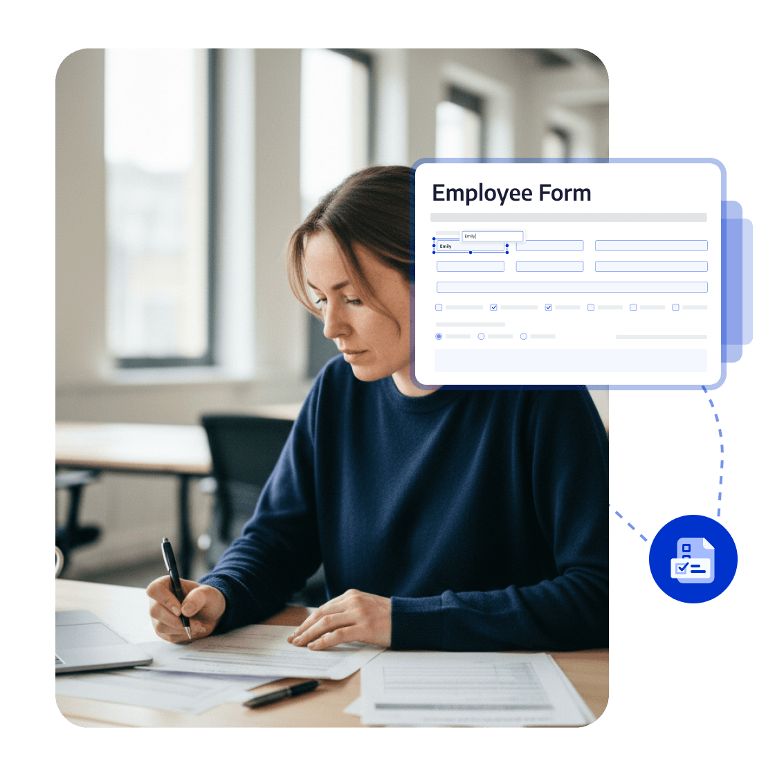 <span style="color:#0033CC">PDF Forms</span>: Collect Employee Information