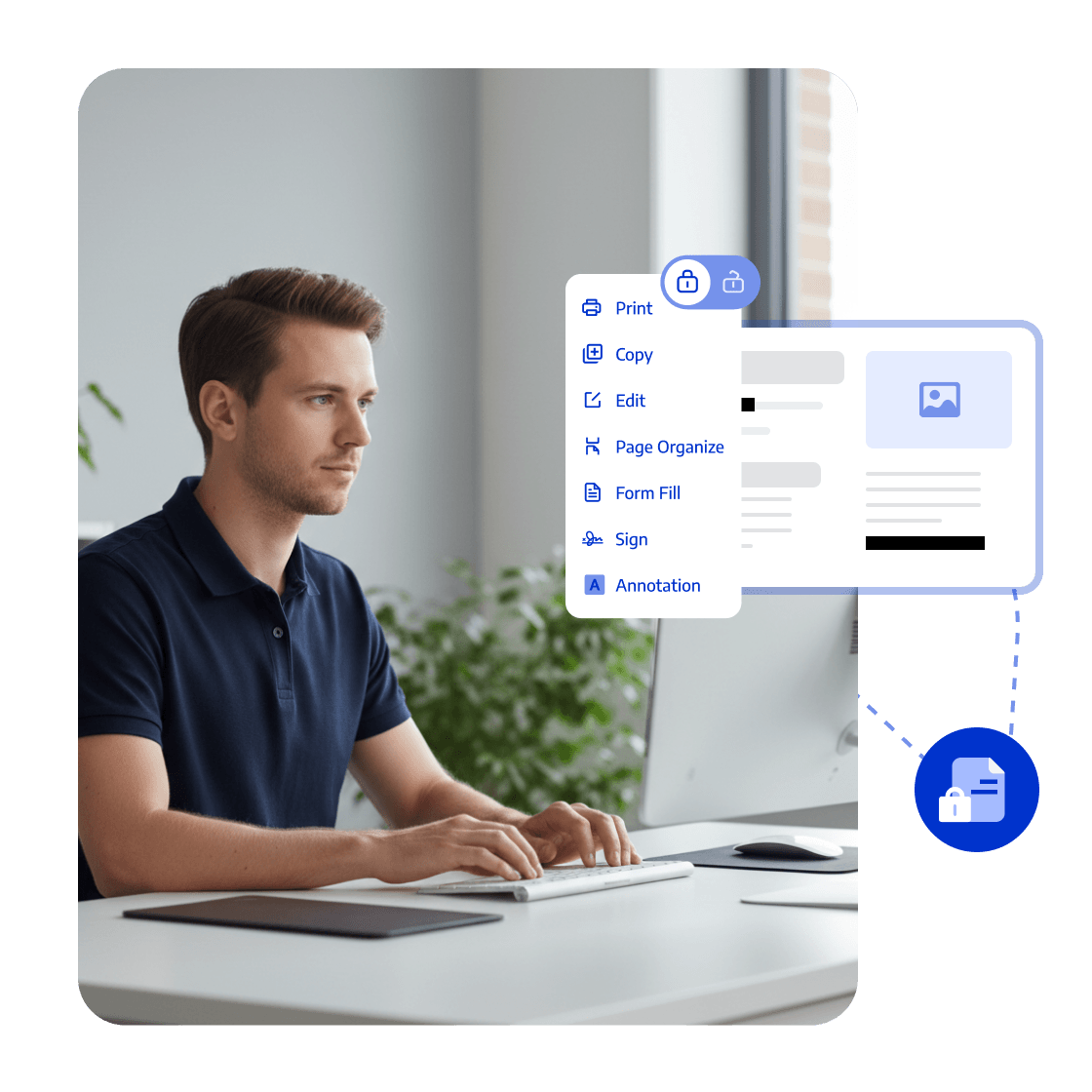 <span style="color:#0033CC">Permissions and Password Encryption</span>: Protect Claims Files